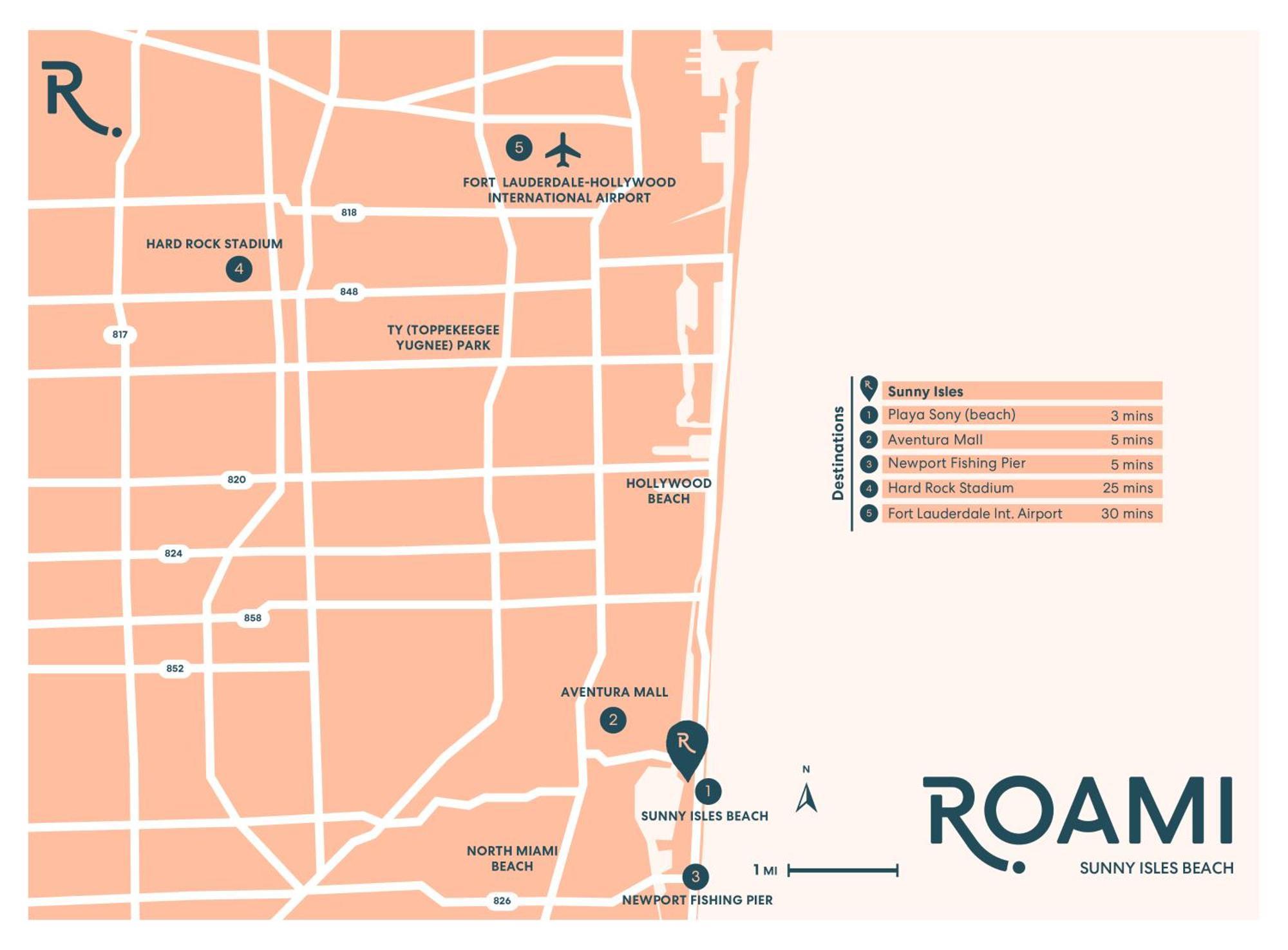 Roami At Sunny Isles Apartment ไมอามีบีช ภายนอก รูปภาพ